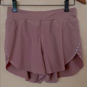 Lululemon Fast and Free Split Short 3” Size 4 Dusty Rose